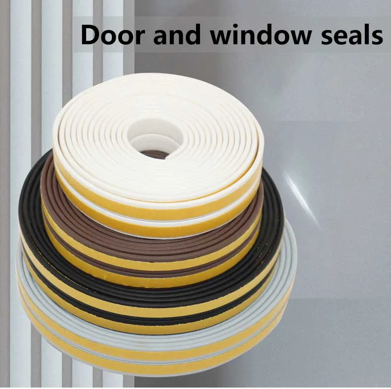 Self Adhesive Foam Draught Excluder Window Door Seal Strip Soundproof Sponge Rubber Seal