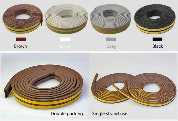 EPDM Rubber Sponge Self Adhesive Foam Weatherstrip Seal